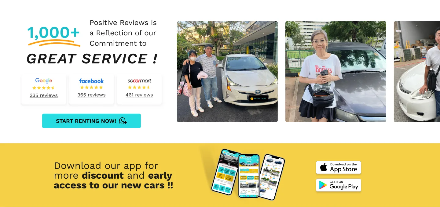 2023 Fresh Cars desktop homepage prototype: customer review evidence, customer photographs and a WhatsApp call to action